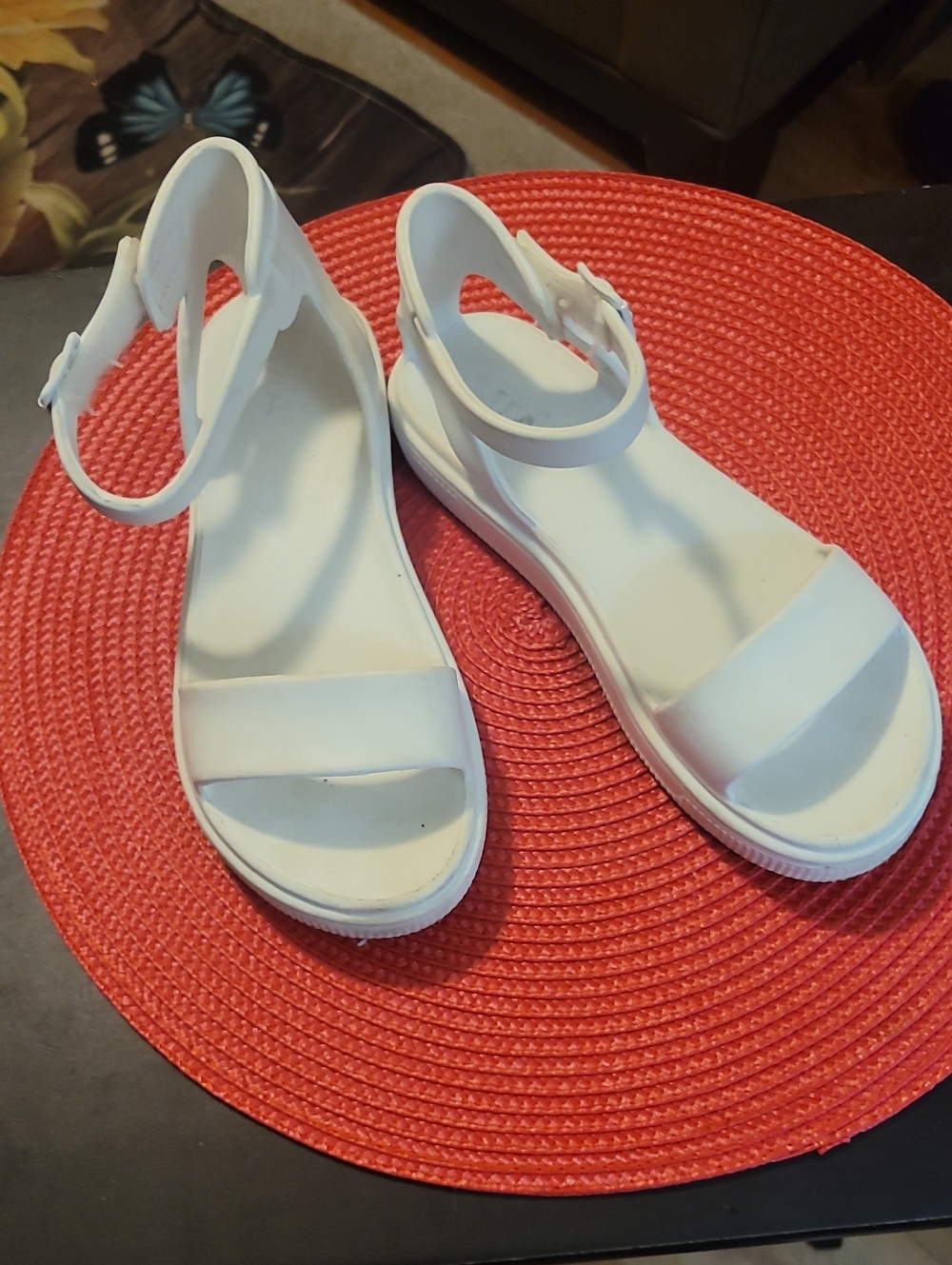 MIA White Kids Ankle-Strap Sandals